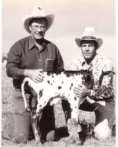 From left: breeder Darol Dickinson, embryologist Za Johnson