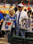 Pam and Richard supporting their team.